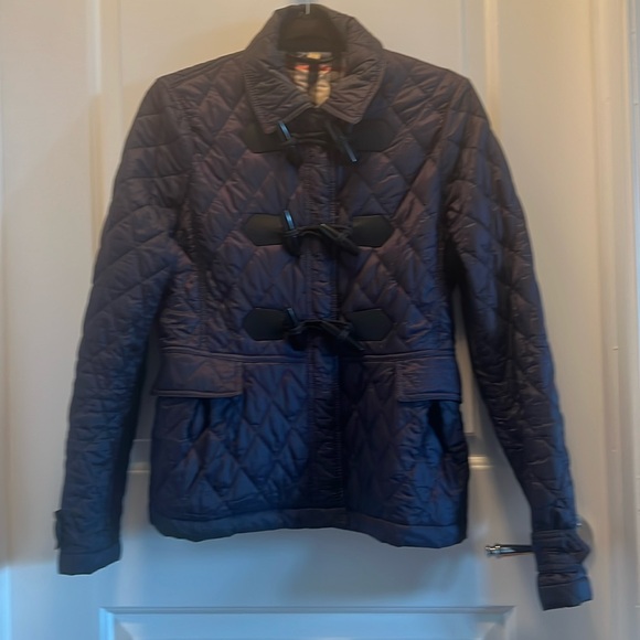 Burberry Jackets & Blazers - Burberry Brit navy coat with snap buttons and toggle closure buttons as well